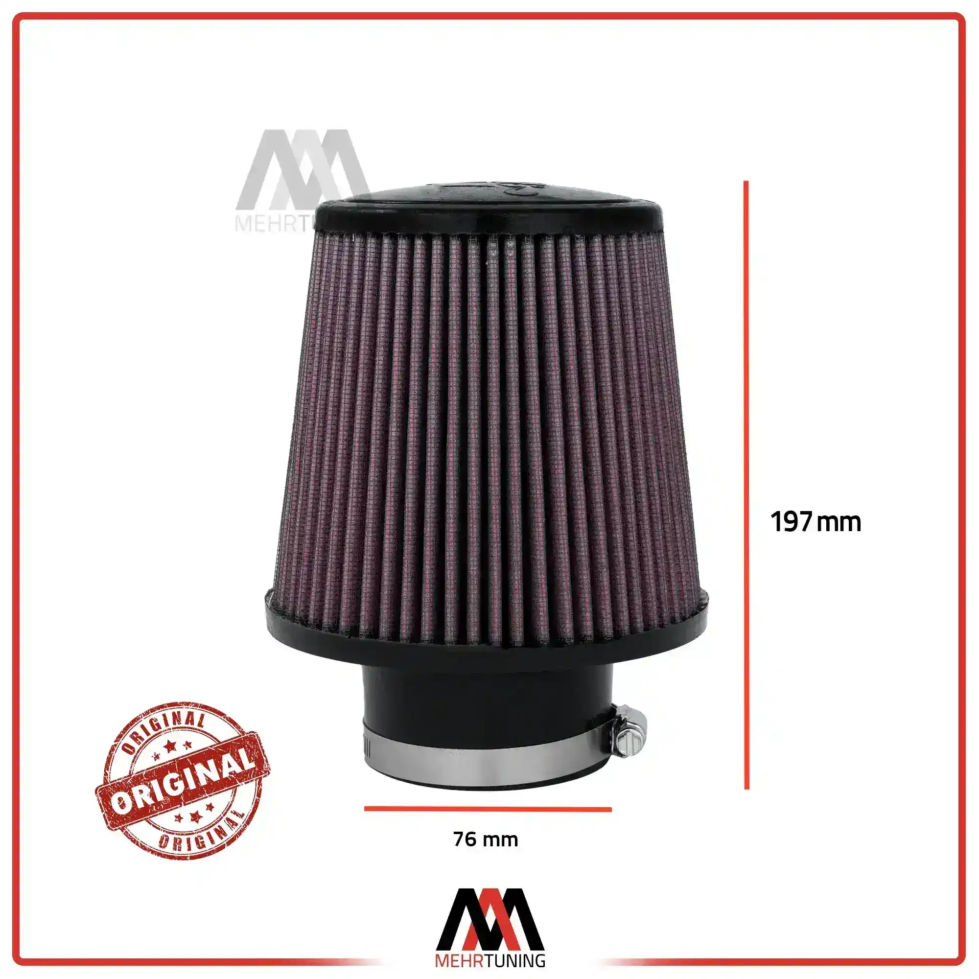 فیلتر هوای اسپرت k&n اورجینال سایز استاندارد کد Re-0930 1 فیلتر هوای اسپرت k&n