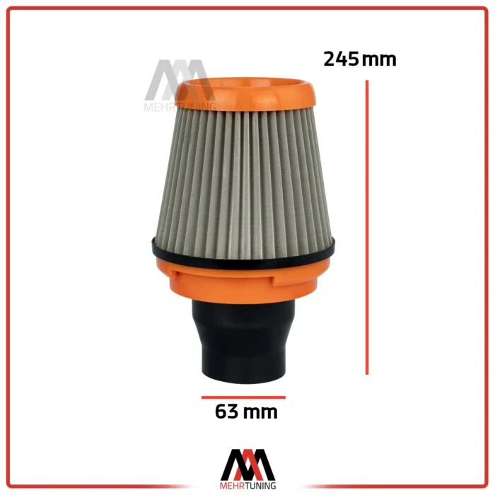 فیلتر هوا سیمی یونیورسال بلند نارنجی