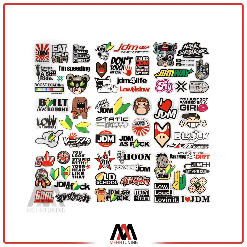 استیکر jdm طرح slogan