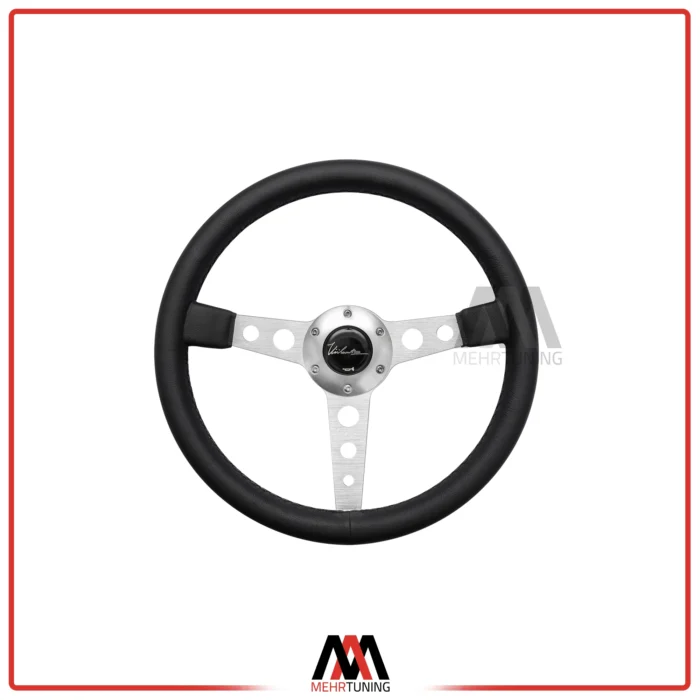 فرمان تخت نقره ای چرم