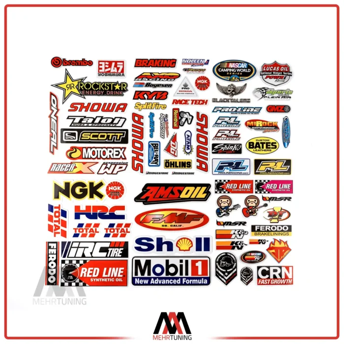 برچسب ماشین طرح برند