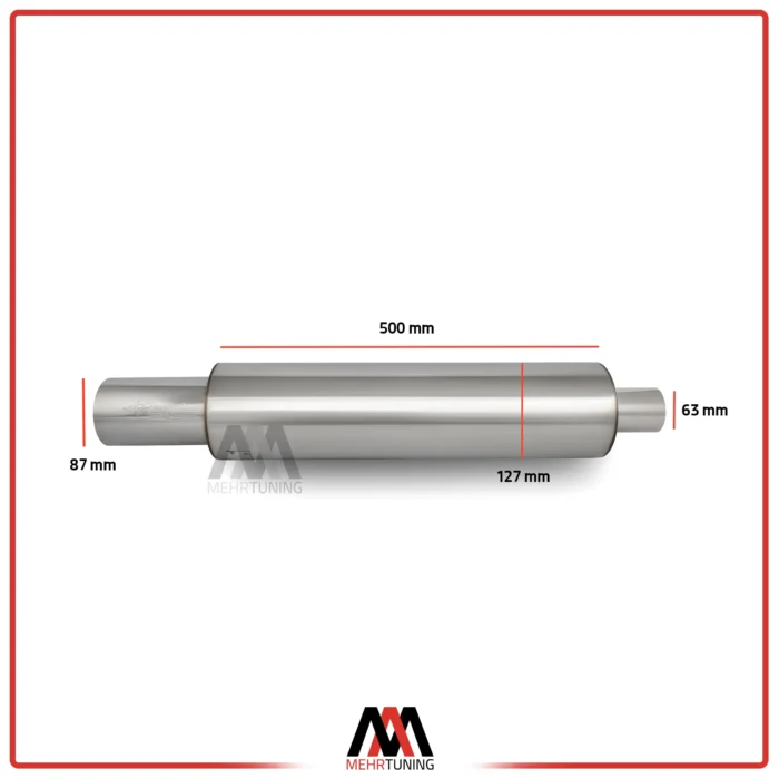 مافلر hks جاسما 127 طول 500 سر ساده باکیفیت