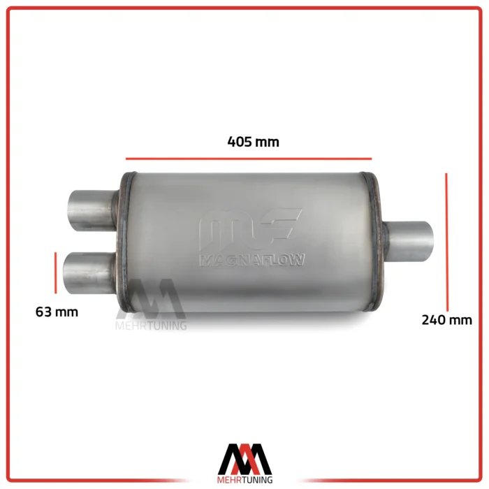 فروش سنتر اگزوز کتابی یک به دو طول 405 مگنافلو