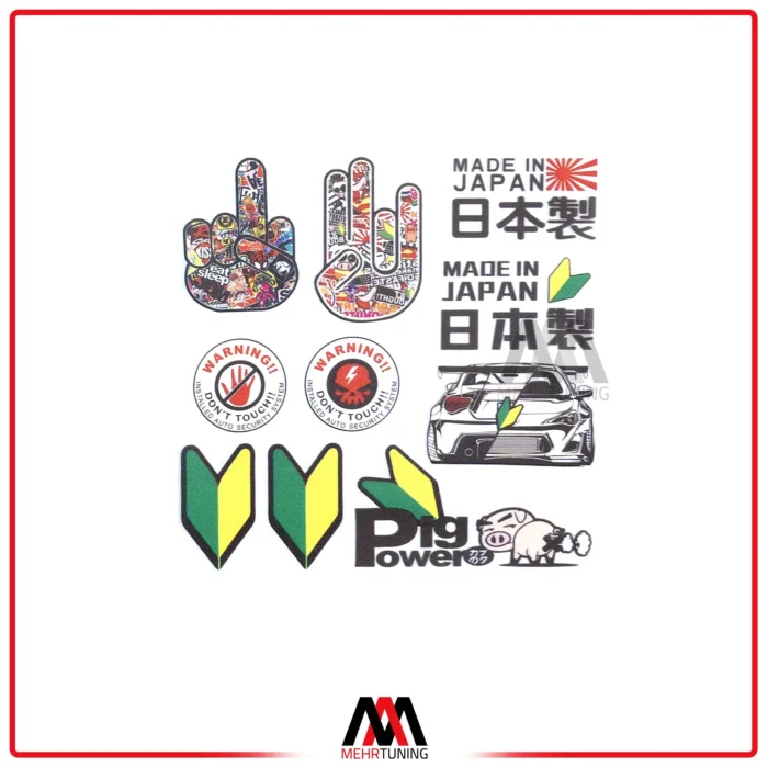 برچسب خودرو طرح JDM کد 02