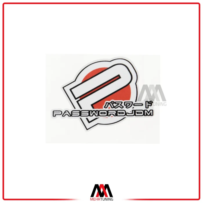 برچسب خودرو طرح PASSWORD JDM