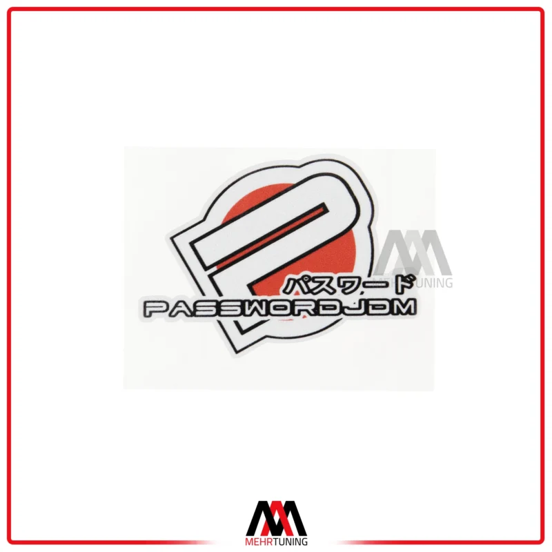 برچسب خودرو طرح PASSWORD JDM
