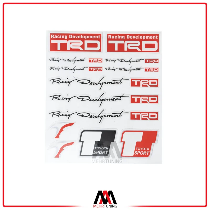 استیکر خودرو طرح TRD کد 04
