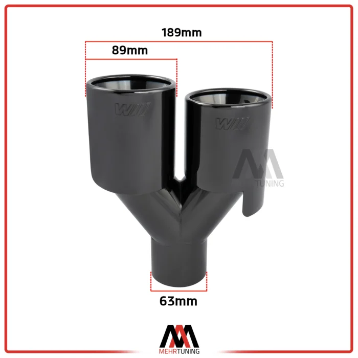 قیمت سر اگزوز دو لول جفت لبه گرد BMW