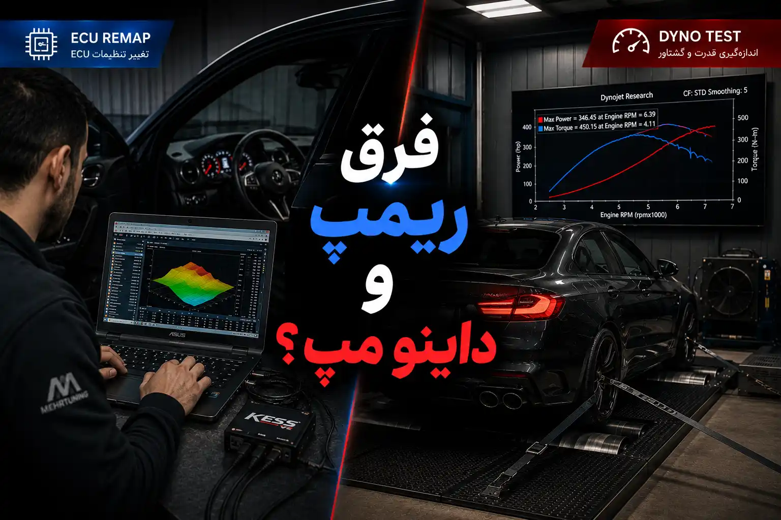 لوازم توربو تیونینگ خودرو | MehrTuning 36 فرق ریمپ و داینو مپ چیست؟