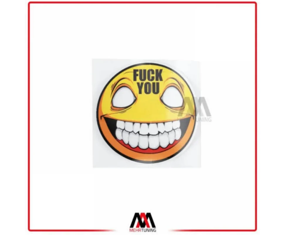 برچسب ماشین طرح Smile