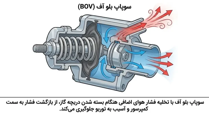 سوپاپ بلو آف (BOV) چیست و چگونه کار می‌کند؟