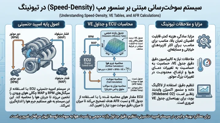 سیستم سوخت‌رسانی مبتنی بر سنسور مپ (Speed-Density) در تیونینگ